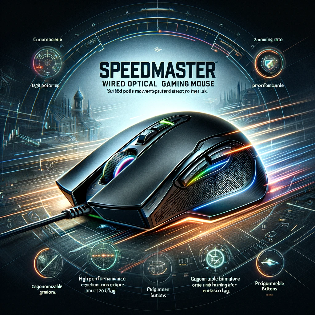 SpeedMaster: The Ultimate Wired Optical Gaming Mouse