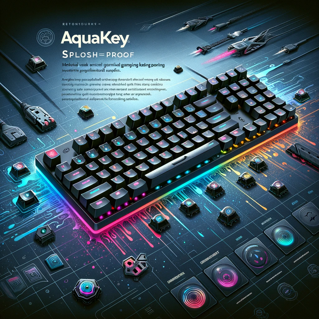 AquaKey: The Ultimate Splash-Proof Mechanical Gaming Keyboard